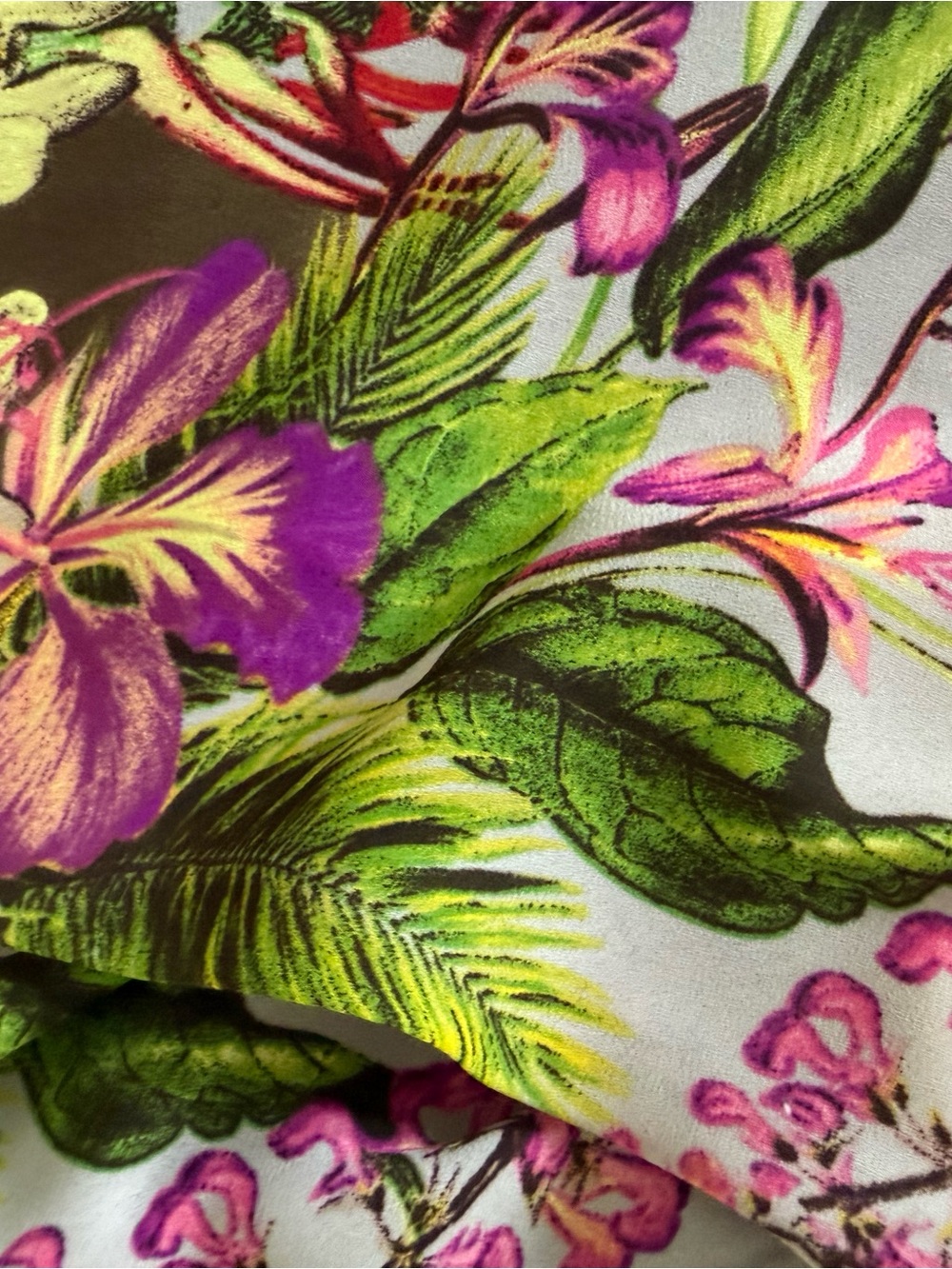 Astr Pink Purple Floral Print Scarf - Picture 8 of 9